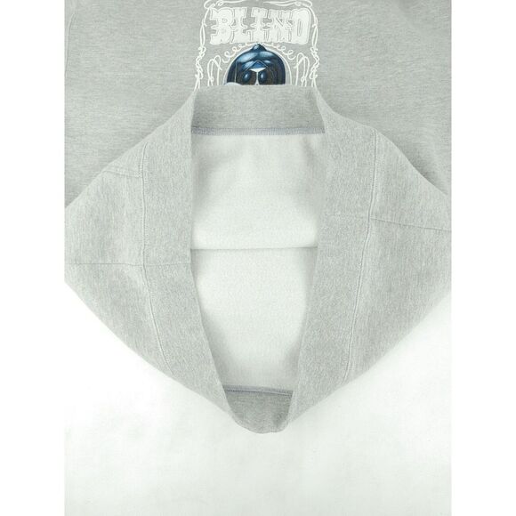 Vintage Blind Bodybags Skateboards Reaper Y2K Gray Hoodie Youth L Unisex - Picture 4 of 9